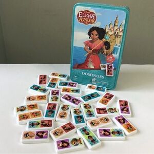 Disney Elena of Avalor Dominoes Game 28 Tiles in Collectible Tin by Cardinal